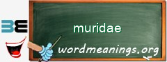 WordMeaning blackboard for muridae